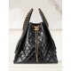 CHANEL 25 Medium Handbag in Black Calfskin Leather Master(40*30*15cm)