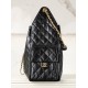 CHANEL 25 Medium Handbag in Black Calfskin Leather Master(40*30*15cm)