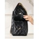 CHANEL 25 Medium Handbag in Black Calfskin Leather Master(40*30*15cm)