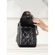 CHANEL 25 Small Handbag in Black Calfskin Leather Master(30*26*14cm)