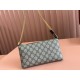 Gucci GG Supreme Monogram Wrist Wallet Black