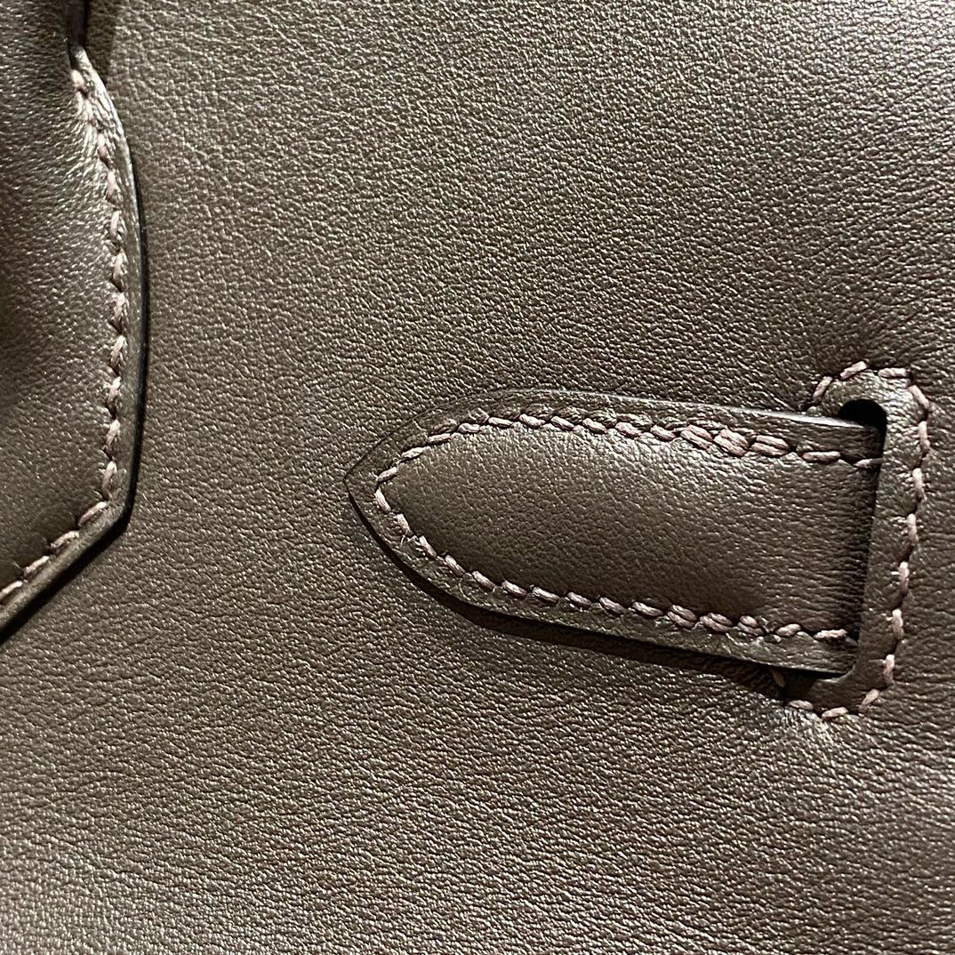 Hermès Birkin 29cm Shoulder Bag in Ebene Color Swift Leather