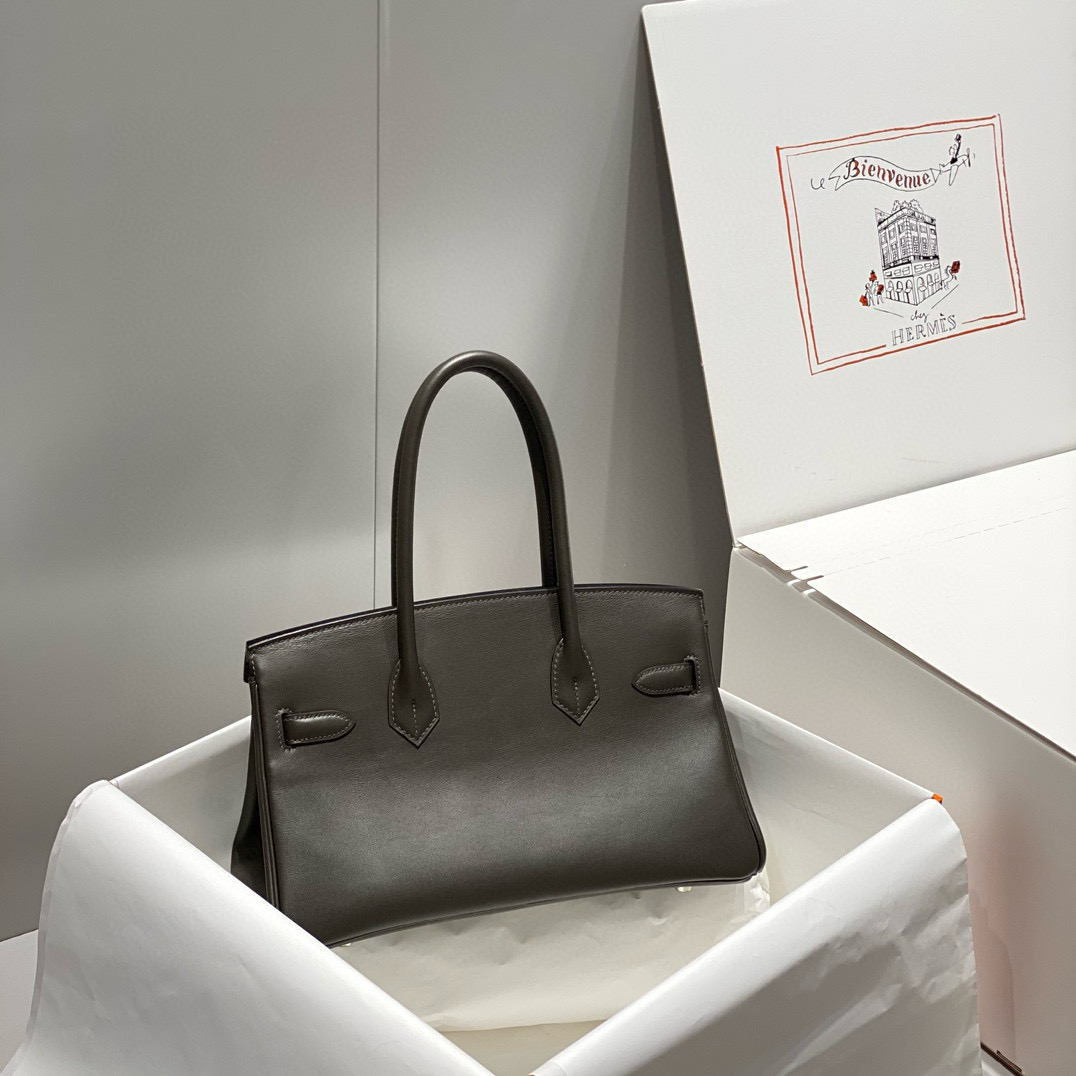 Hermès Birkin 29cm Shoulder Bag in Ebene Color Swift Leather