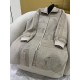 Hermes Embroidery-detailed Cashmere & Lambskin Trench Coat