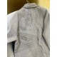 Hermes Embroidery-detailed Cashmere & Lambskin Trench Coat