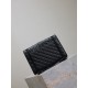 Saint Laurent  Grain De Poudre Textured Mixed Matelasse Triquilt Medium Monogram Monochrome Satchel Black