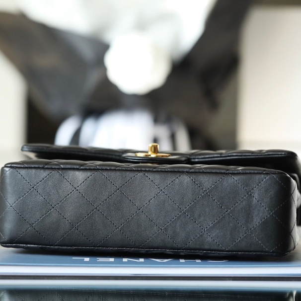 Chanel Flap Bag CF Series Black Lambskin