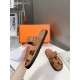 Hermès Chypre leather sandals