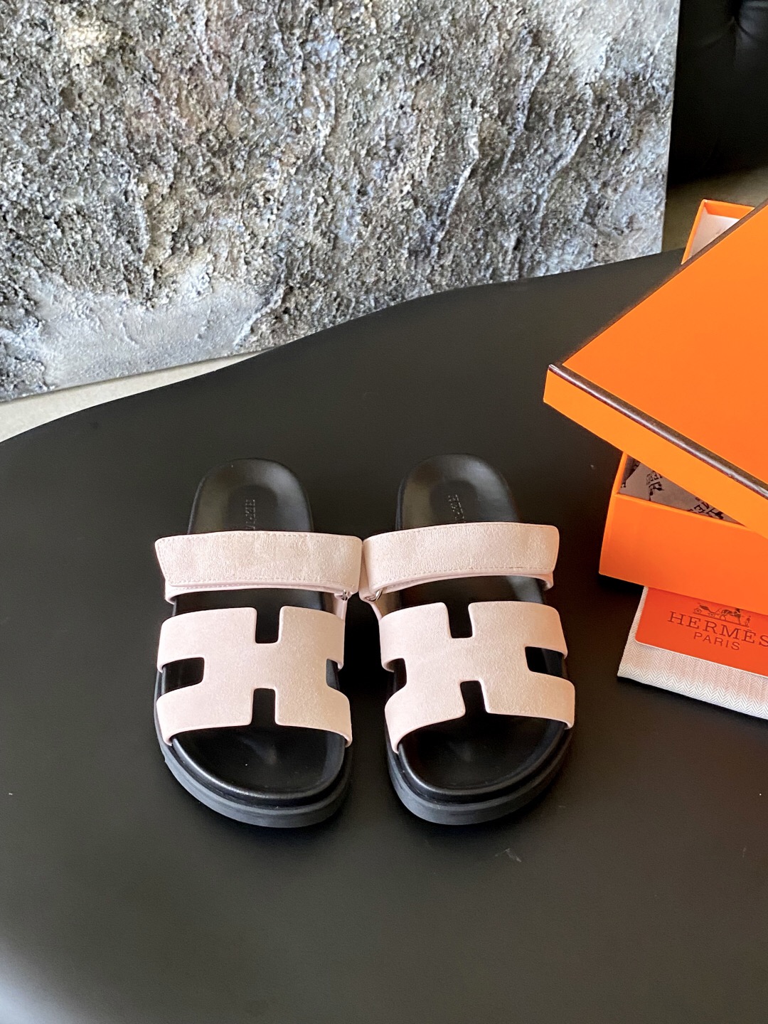 Hermès Chypre leather sandals