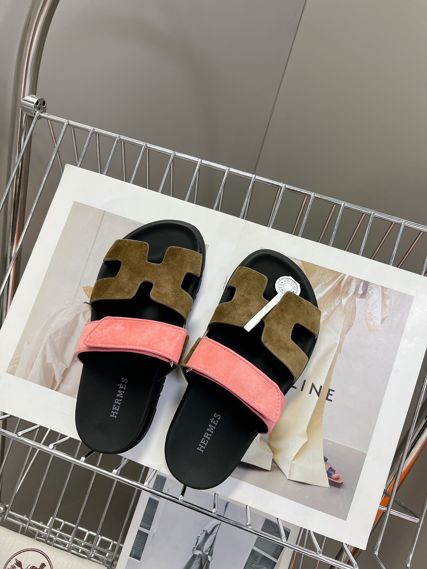 Hermès Chypre leather sandals